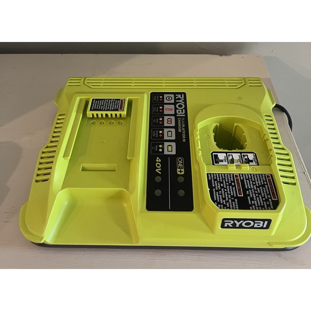 Ryobi One+ Lithium-Ion Dual Platform Charger for ONE+ 18V and 40-Volt Batteries